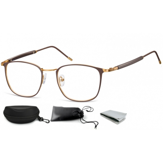 Okulary oprawki optyczne korekcyjne Montana 934F ciemnobrązowo-kawowe